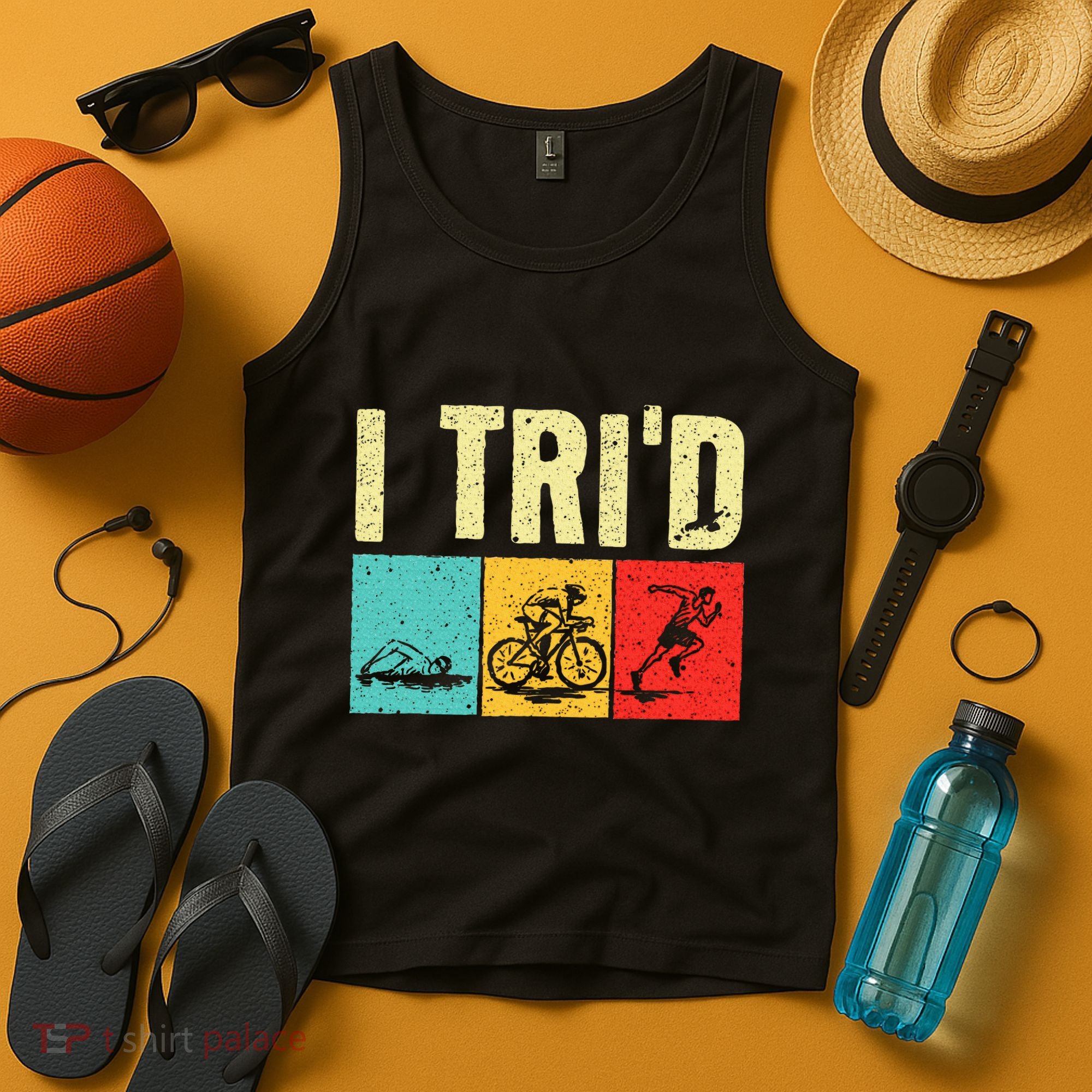 Triathlon Cyclist Swimmer Triathletes Tank Top