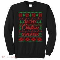 Tachy Christmas Sweater Funny Medical Cardiac ICU RN Nurse Sweatshirt thumb 0
