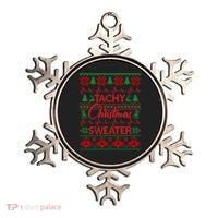 Tachy Christmas Sweater Funny Medical Cardiac ICU RN Nurse Ornament thumb 0