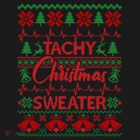 Tachy Christmas Sweater Funny Medical Cardiac ICU RN Nurse Women's Tank Top thumb 5