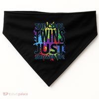 The Cool Twins Just Showed Up Funny Twins USA-Made Doggie Bandana thumb 0