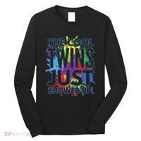 The Cool Twins Just Showed Up Funny Twins Long Sleeve Shirt thumb 0