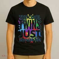 The Cool Twins Just Showed Up Funny Twins T-Shirt thumb 3