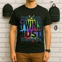 The Cool Twins Just Showed Up Funny Twins T-Shirt thumb 6
