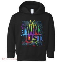 The Cool Twins Just Showed Up Funny Twins Toddler Hoodie thumb 0