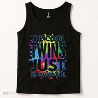 The Cool Twins Just Showed Up Funny Twins Tank Top thumb 2