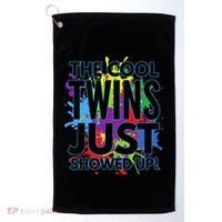 The Cool Twins Just Showed Up Funny Twins Golf Towel thumb 0