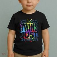 The Cool Twins Just Showed Up Funny Twins Toddler T-Shirt thumb 2