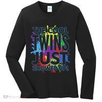 The Cool Twins Just Showed Up Funny Twins Women's Long Sleeve Shirt thumb 0