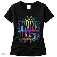 The Cool Twins Just Showed Up Funny Twins Women's T-Shirt thumb 0