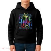 The Cool Twins Just Showed Up Funny Twins Kids Hoodie thumb 4