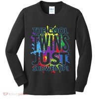 The Cool Twins Just Showed Up Funny Twins Kids Long Sleeve Shirt thumb 0