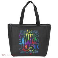 The Cool Twins Just Showed Up Funny Twins Tote Bag thumb 0