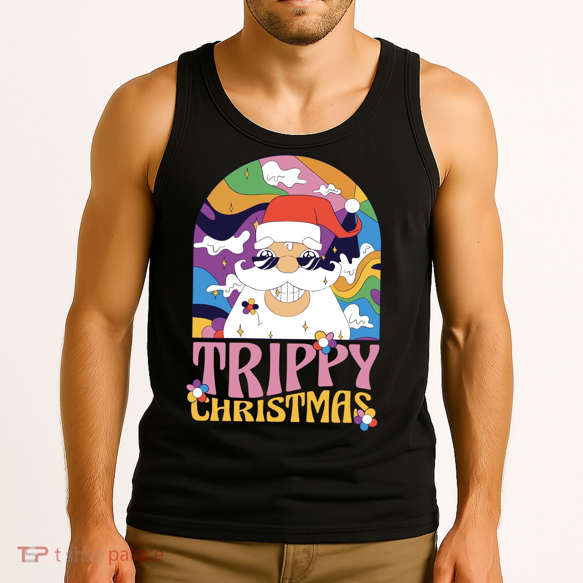 Trippy Christmas Tank Top