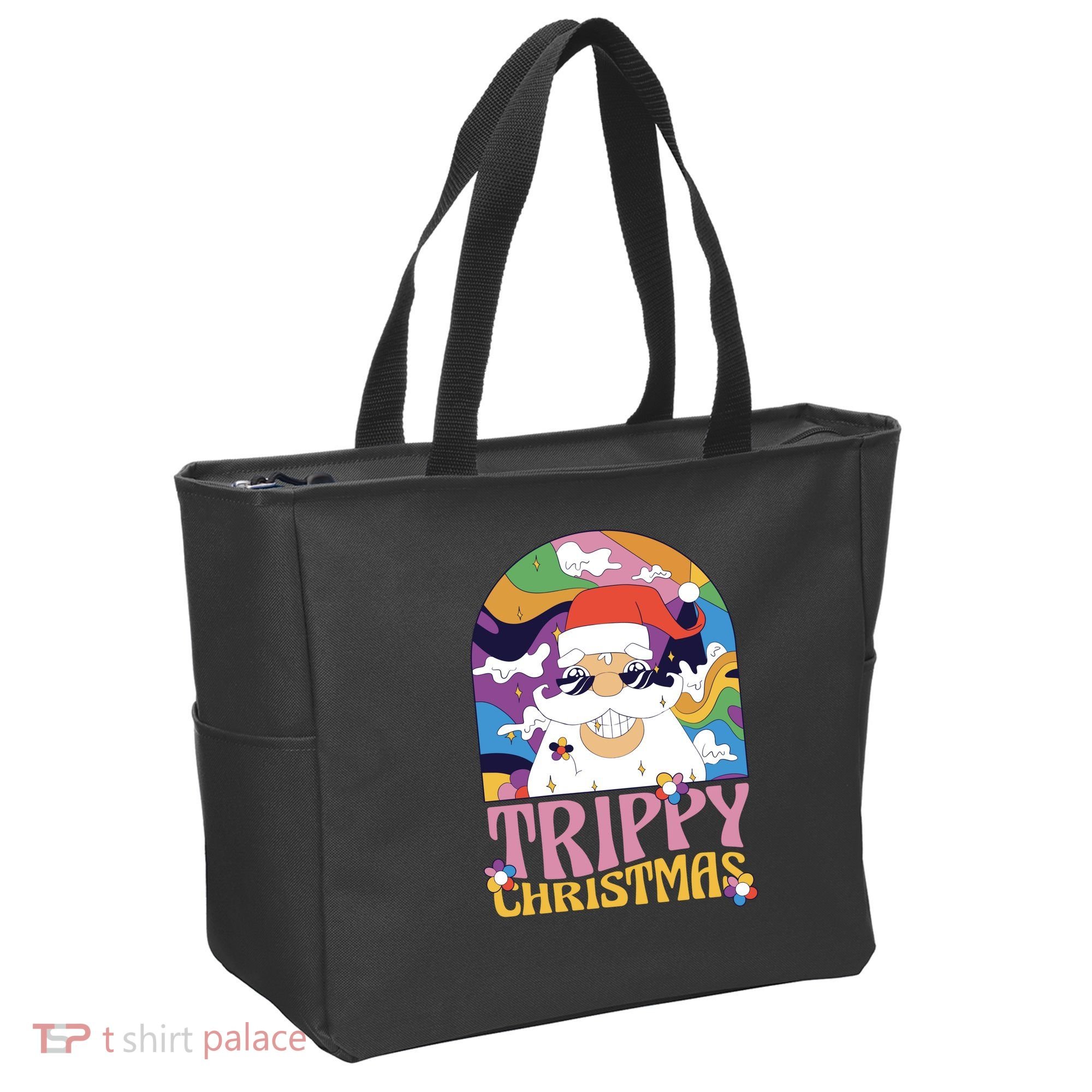 Trippy Christmas Tote Bag