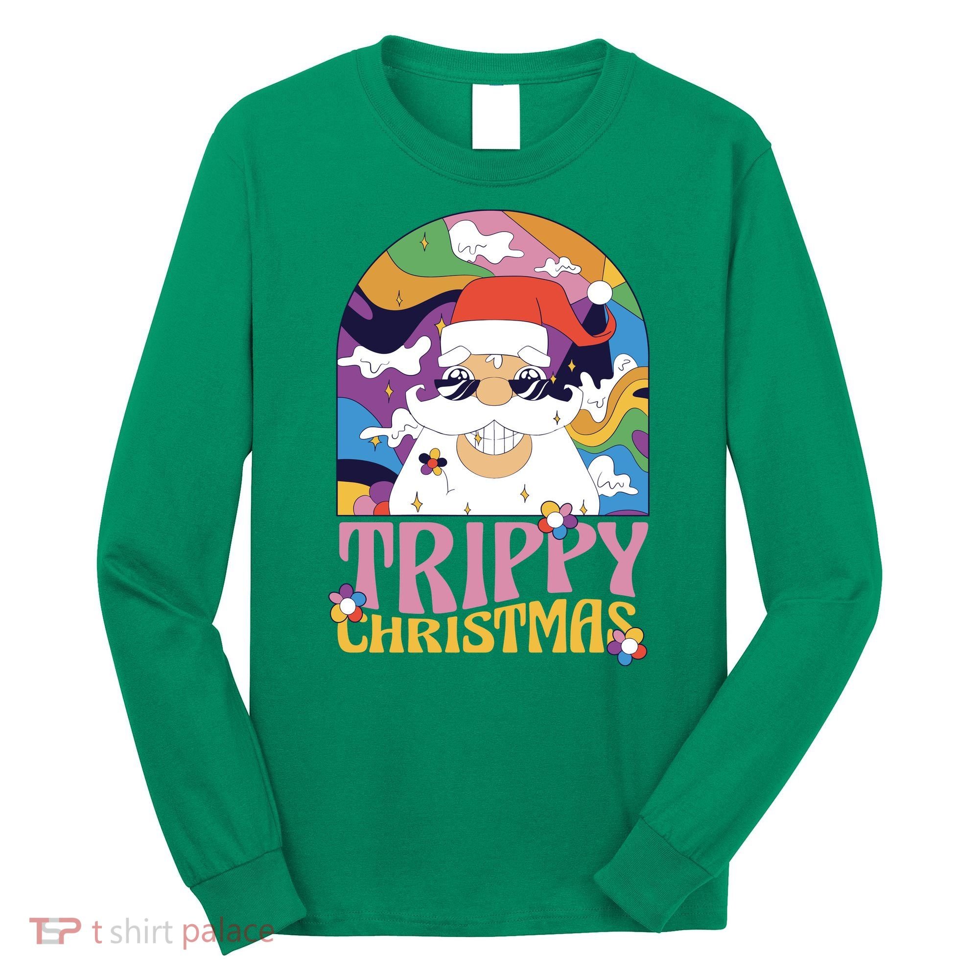 Trippy Christmas Long Sleeve Shirt