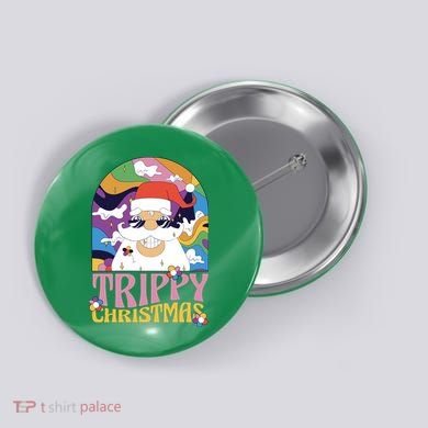 Trippy Christmas Button