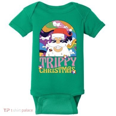 Trippy Christmas Baby Bodysuit