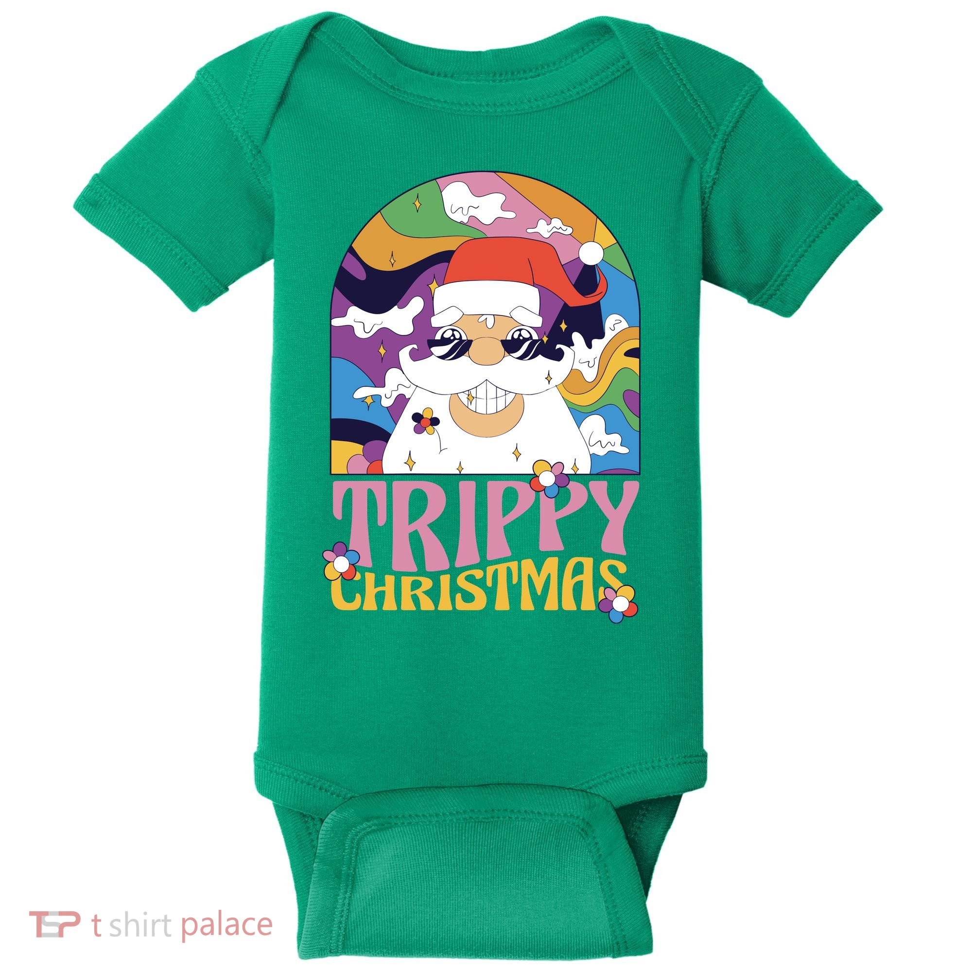 Trippy Christmas Baby Bodysuit