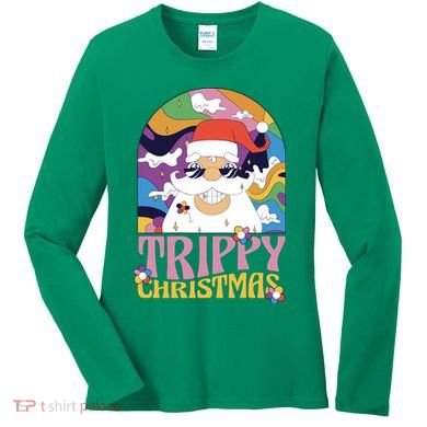Trippy Christmas Women's Long Sleeve Shirt