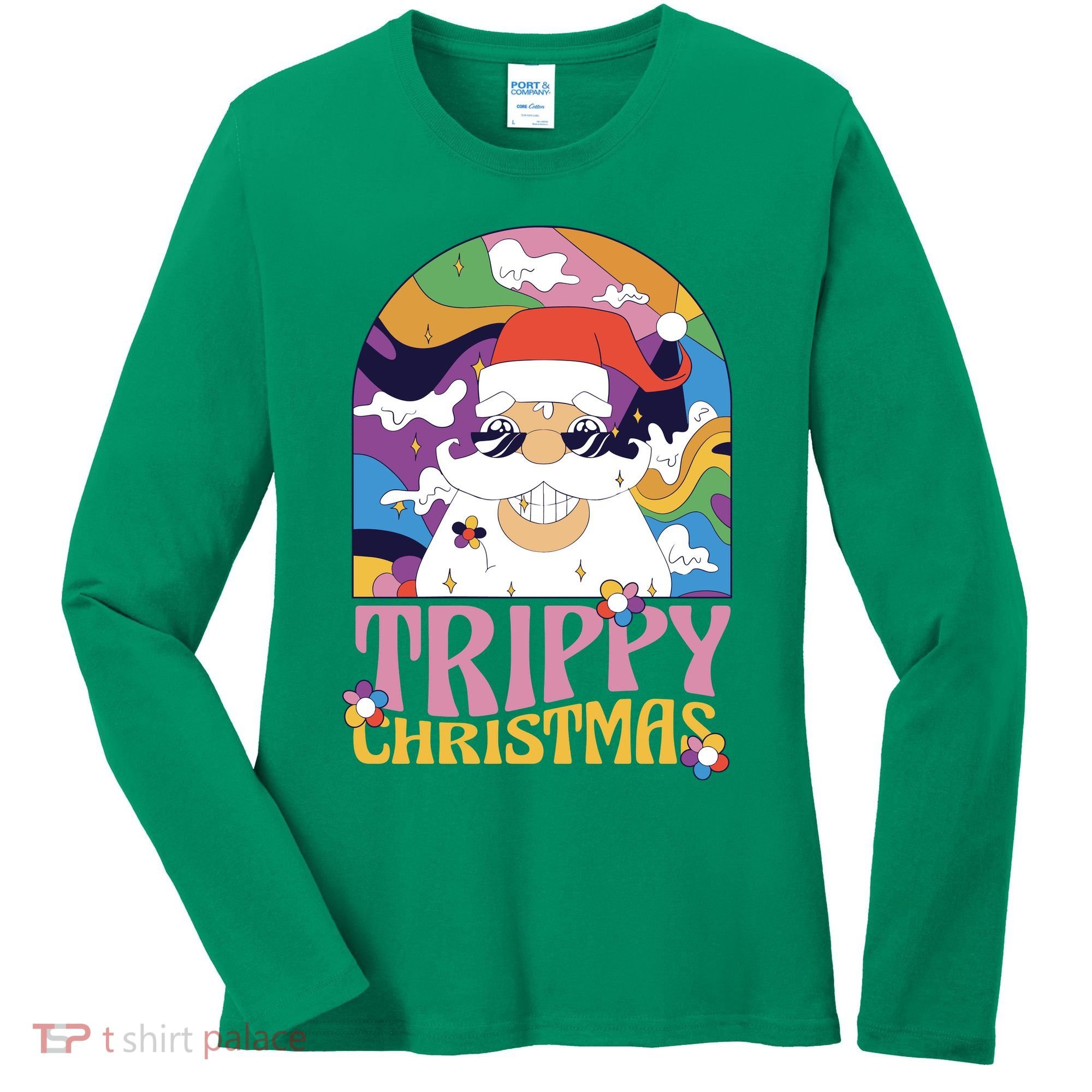 Trippy Christmas Women's Long Sleeve Shirt