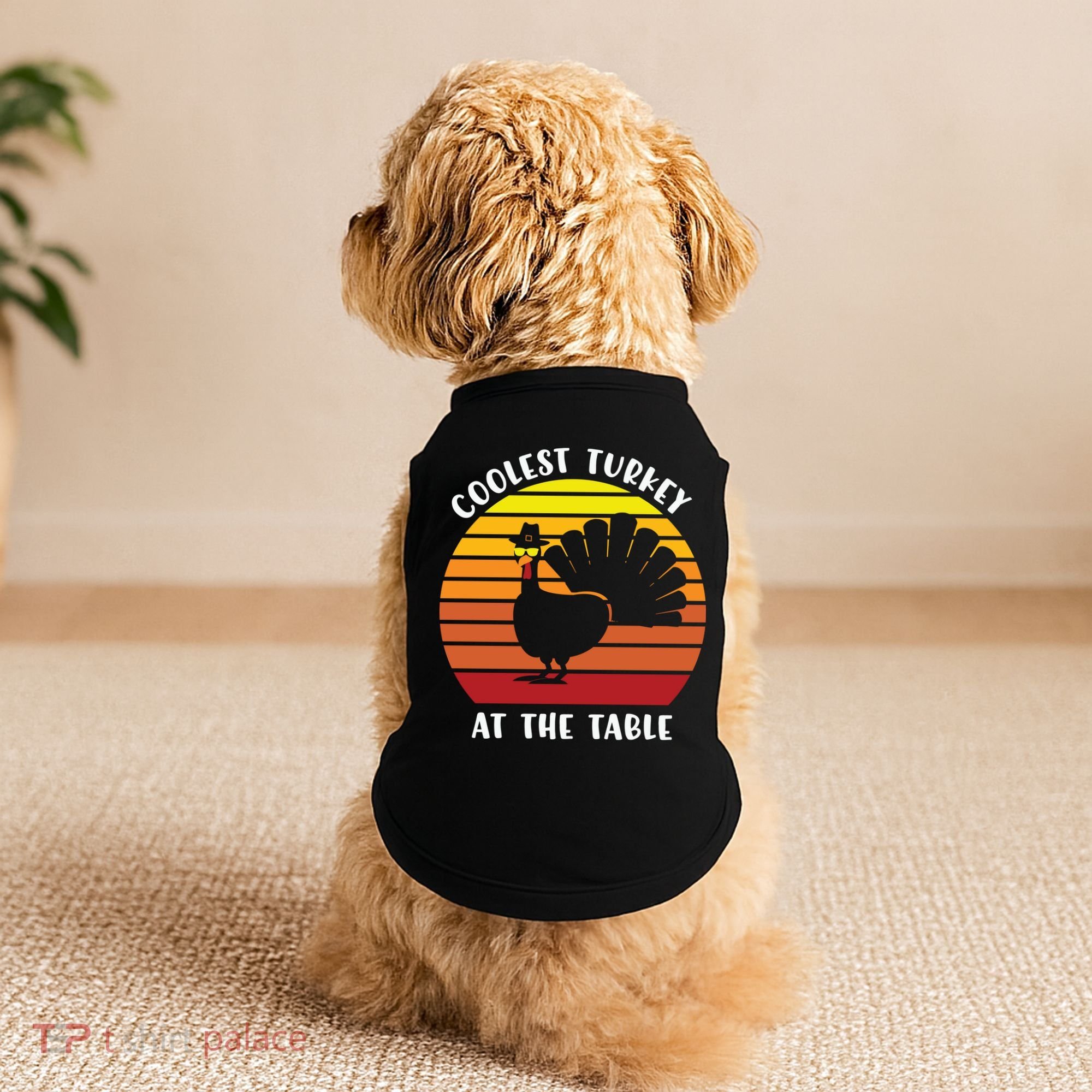 Thanksgiving Coolest Turkey At The Table Doggie Tank