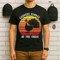 Thanksgiving Coolest Turkey At The Table T-Shirt thumb 6