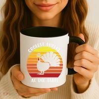 Thanksgiving Coolest Turkey At The Table Coffee Mug thumb 3