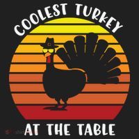 Thanksgiving Coolest Turkey At The Table Beanie thumb 2