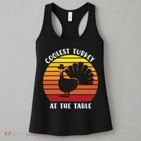 Thanksgiving Coolest Turkey At The Table Women's Tank Top thumb 3