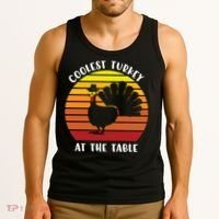 Thanksgiving Coolest Turkey At The Table Tank Top thumb 3