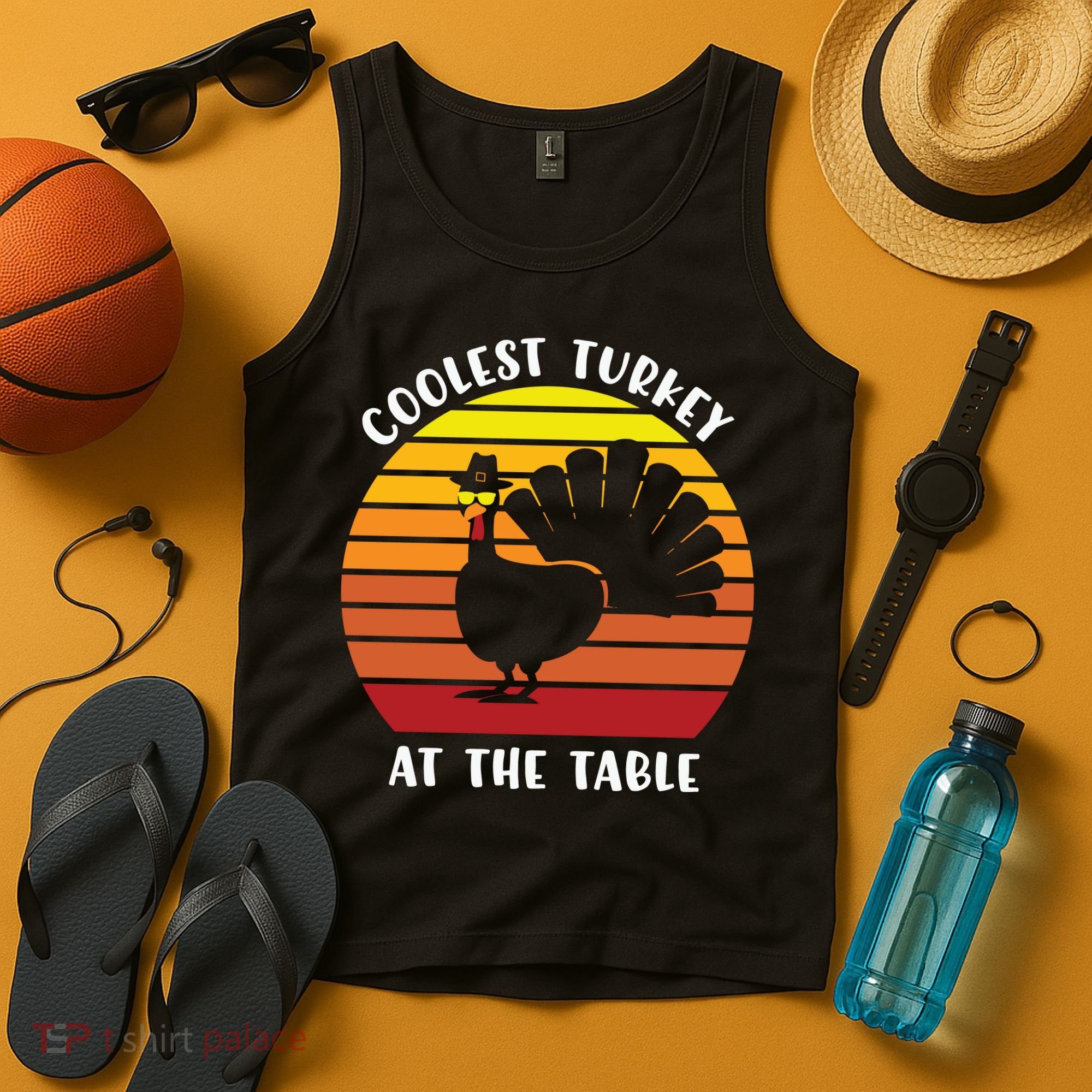 Thanksgiving Coolest Turkey At The Table Tank Top
