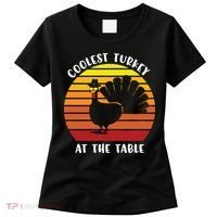 Thanksgiving Coolest Turkey At The Table Women's T-Shirt thumb 0
