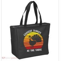 Thanksgiving Coolest Turkey At The Table Tote Bag thumb 2