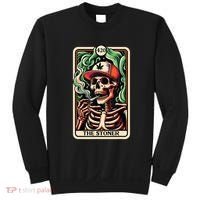 Tarot Card The Stoner Weed Lover Skeleton Cannabis 420 Sweatshirt thumb 0
