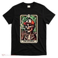Tarot Card The Stoner Weed Lover Skeleton Cannabis 420 T-Shirt thumb 0