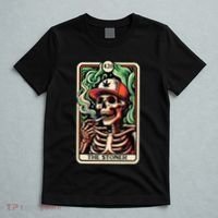 Tarot Card The Stoner Weed Lover Skeleton Cannabis 420 T-Shirt thumb 5