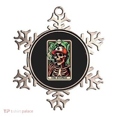 Tarot Card The Stoner Weed Lover Skeleton Cannabis 420 Ornament