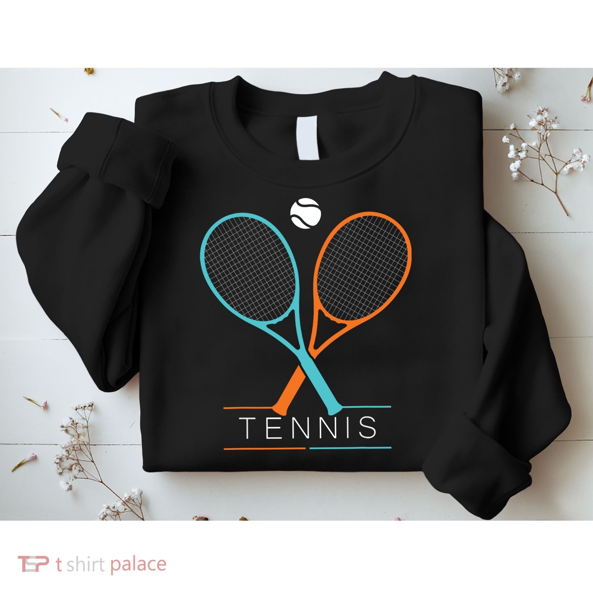 Tennis Children Tennis Racket Ball Sweatshirt