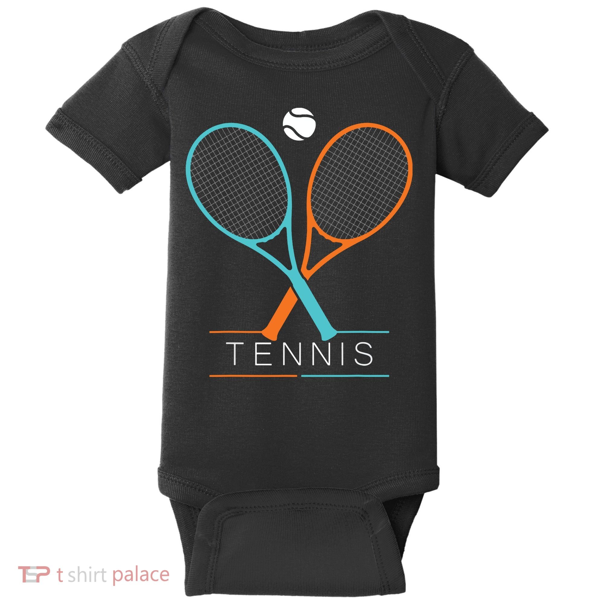 Tennis Children Tennis Racket Ball Baby Bodysuit