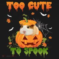 Too Cute To Spook Cute Halloween Pumpkin Hat Guinea Pig Pet Cool Gift Backpack thumb 2