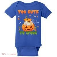 Too Cute To Spook Cute Halloween Pumpkin Hat Guinea Pig Pet Cool Gift Baby Bodysuit thumb 0