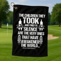 The Children They Took Every Child Matters Golf Towel thumb 1