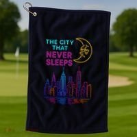 The City That Never Sleeps New York Golf Towel thumb 1