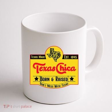 Texas Chica Coffee Mug back