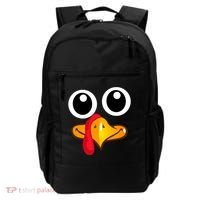 Thanksgiving Cute Turkey Face Backpack thumb 0
