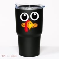 Thanksgiving Cute Turkey Face Tumbler thumb 0