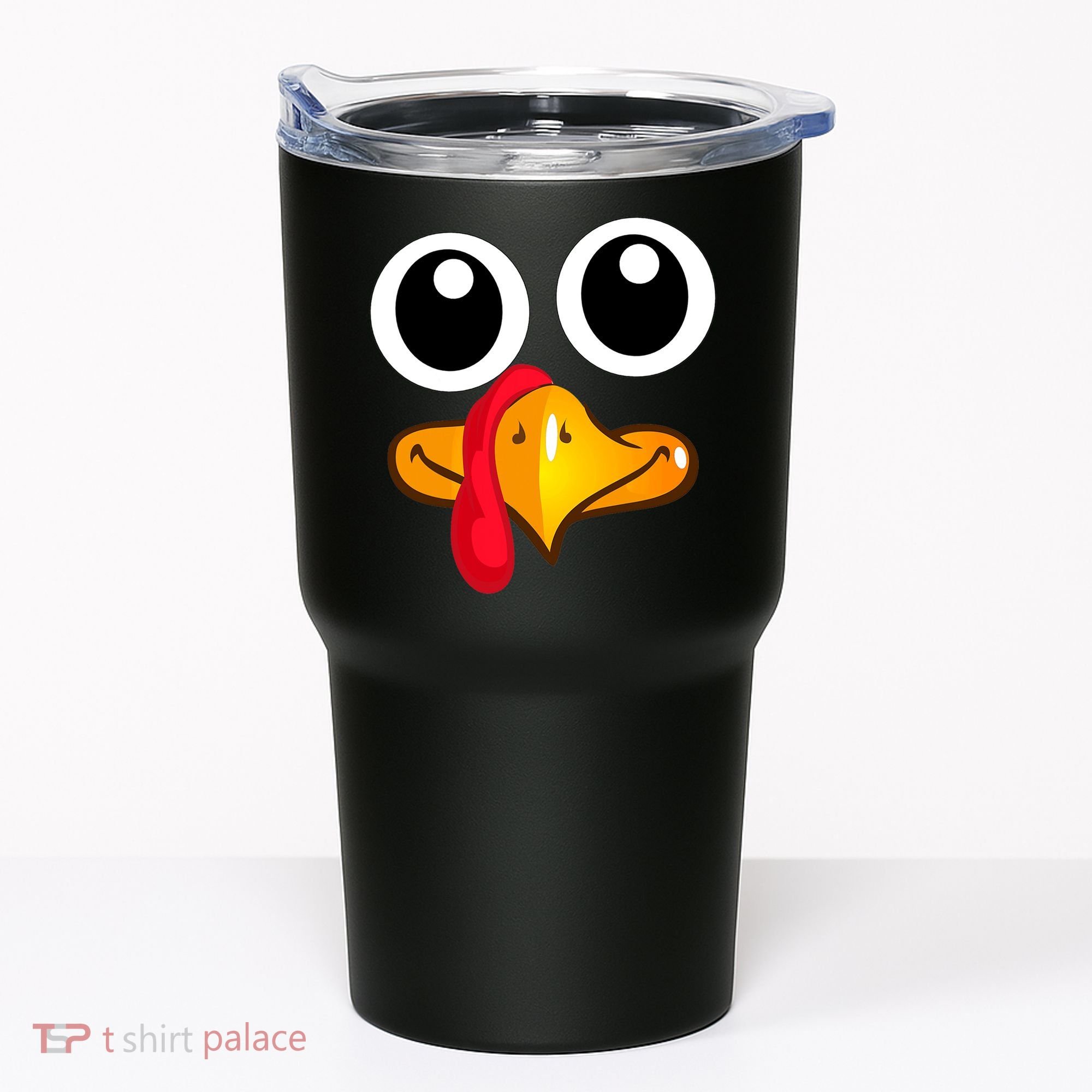 Thanksgiving Cute Turkey Face Tumbler