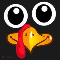 Thanksgiving Cute Turkey Face Women's Perfect Tri Rocker Tank thumb 4