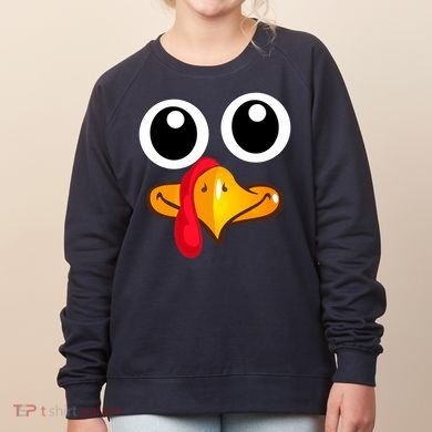 Thanksgiving Cute Turkey Face Women's Sweatshirt